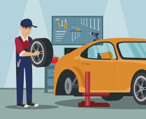 החלפת גלגל ברכב